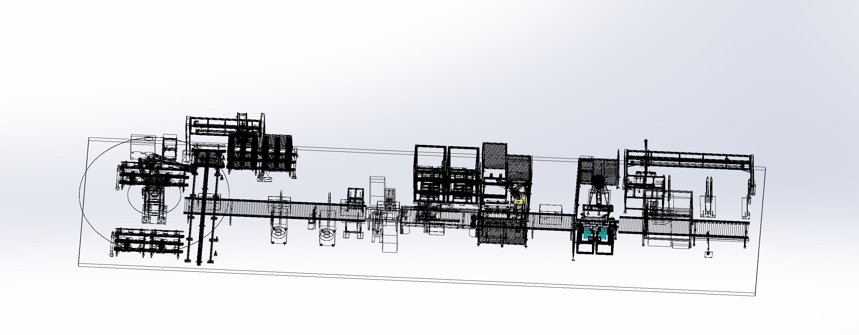Air conditioning packaging automatic production line  3D model_6