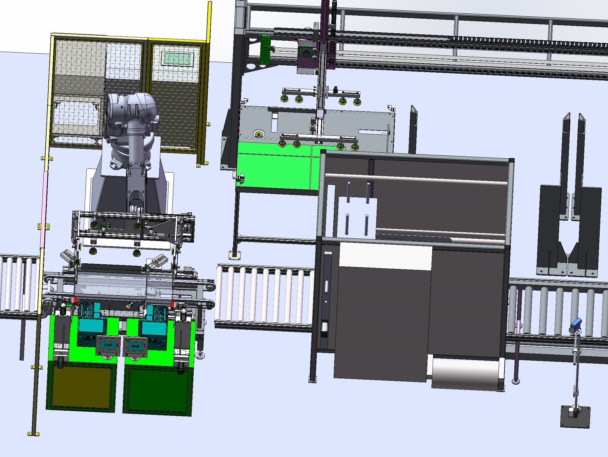 Air conditioning packaging automatic production line  3D model_8