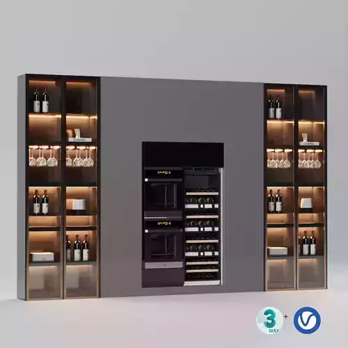 Kitchen Cabinet 3ds max scene