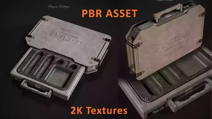 Sci-fi Military Crate Low-poly 3D model