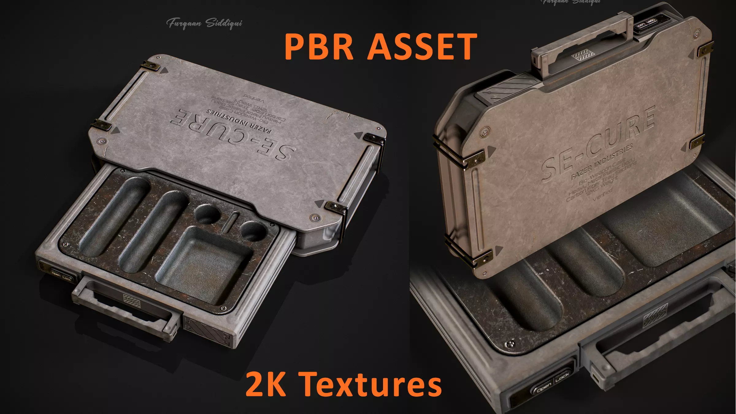 Sci-fi Military Crate Low-poly 3D model_0