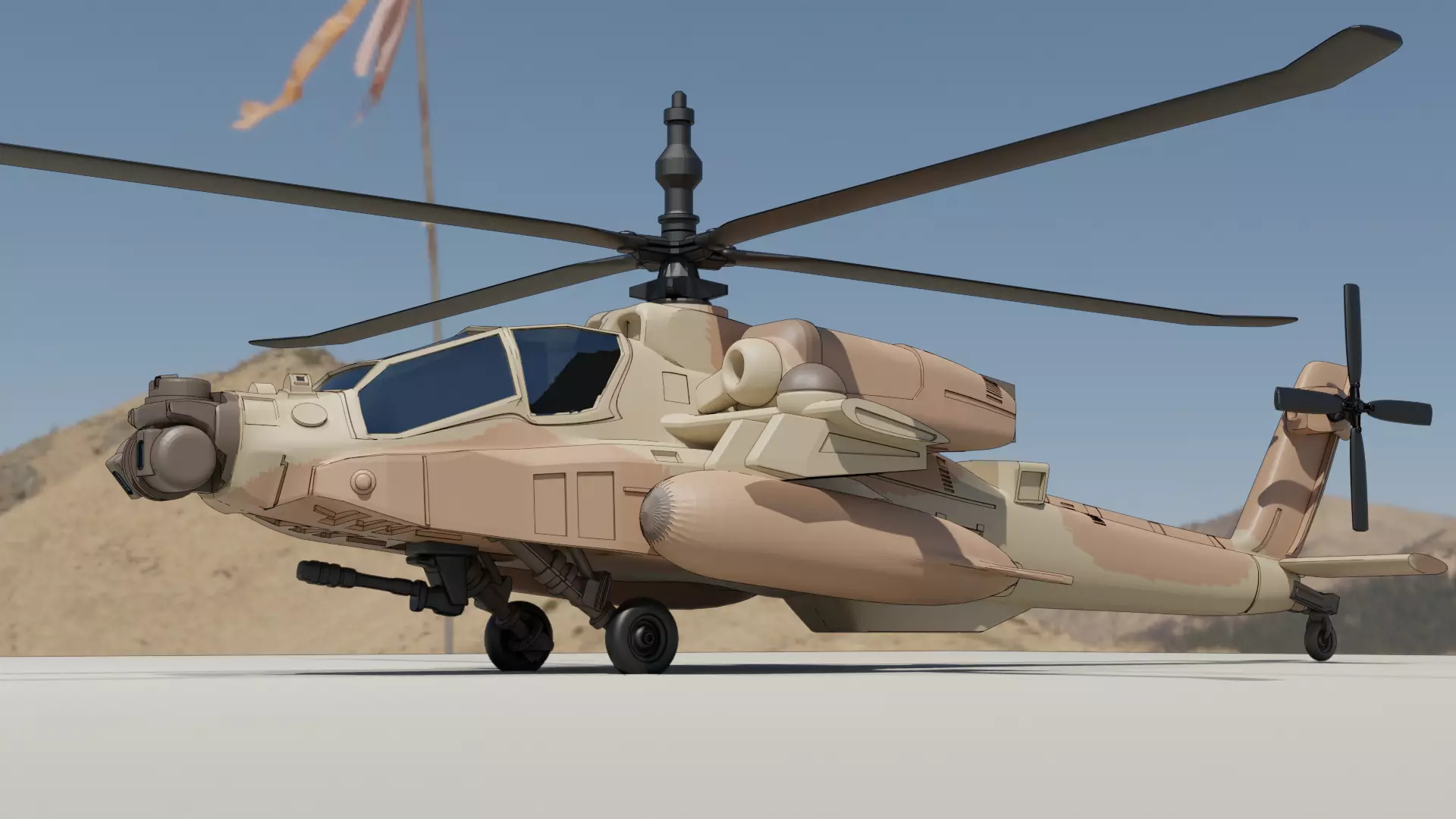 IAF Apache Ah-64 Saraf 3D print model_0