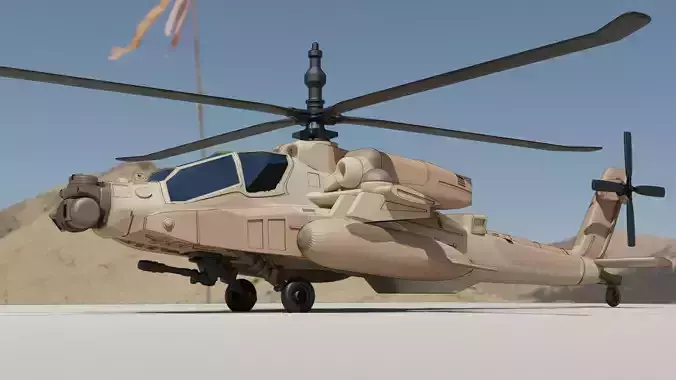 IAF Apache Ah-64 Saraf 3D print model