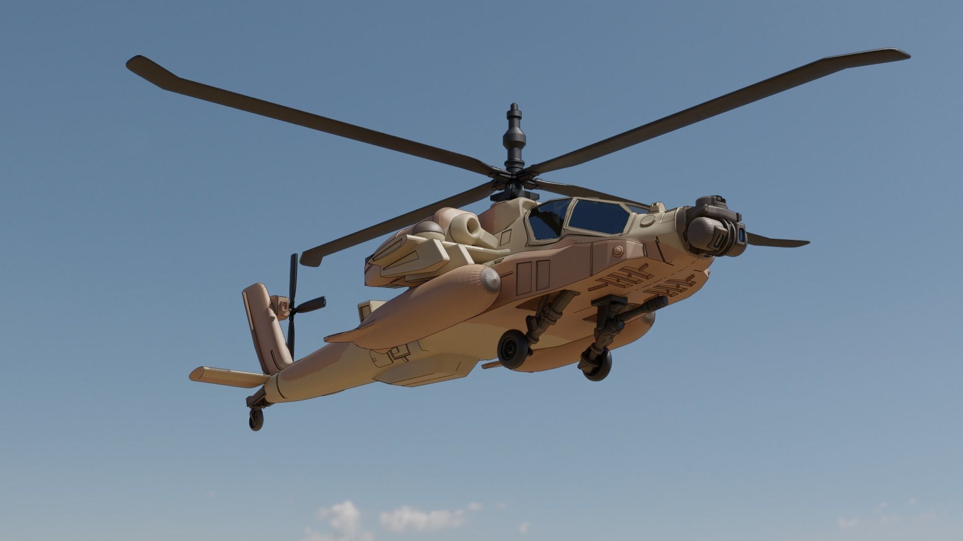 IAF Apache Ah-64 Saraf 3D print model_3
