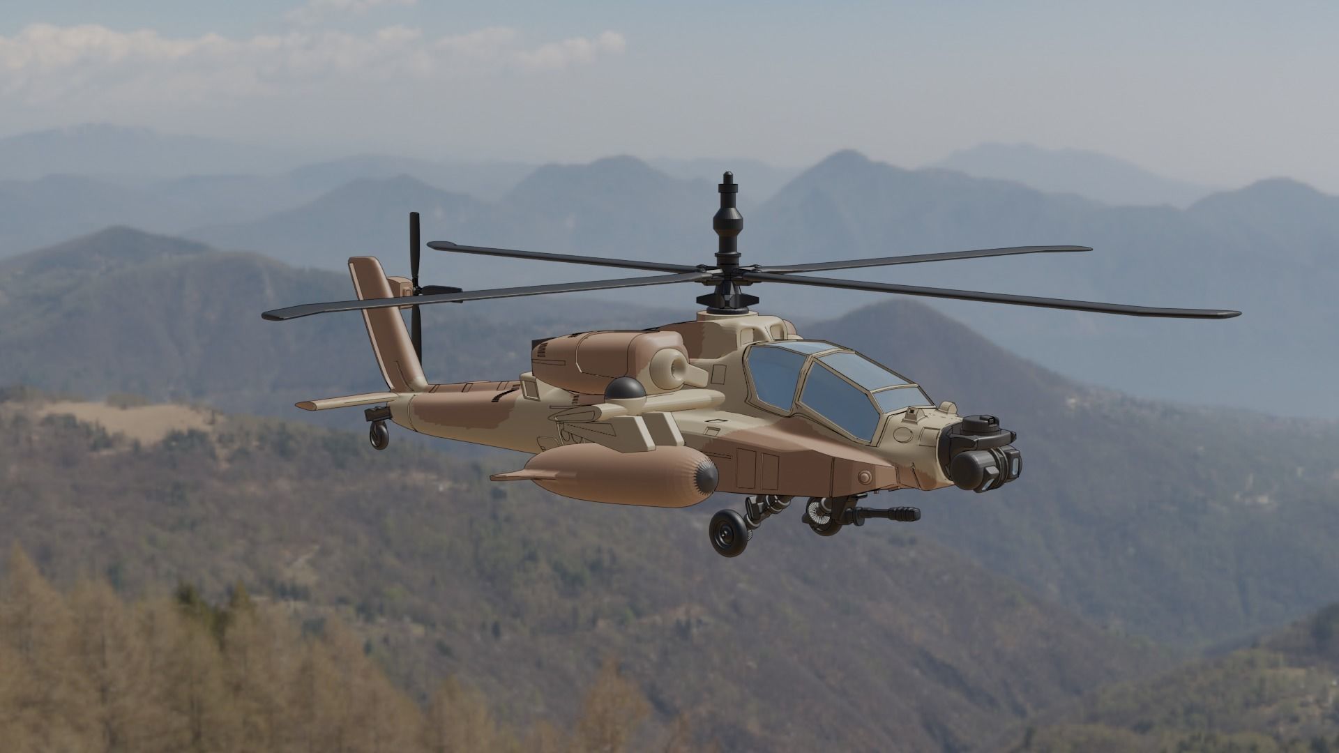 IAF Apache Ah-64 Saraf 3D print model_5