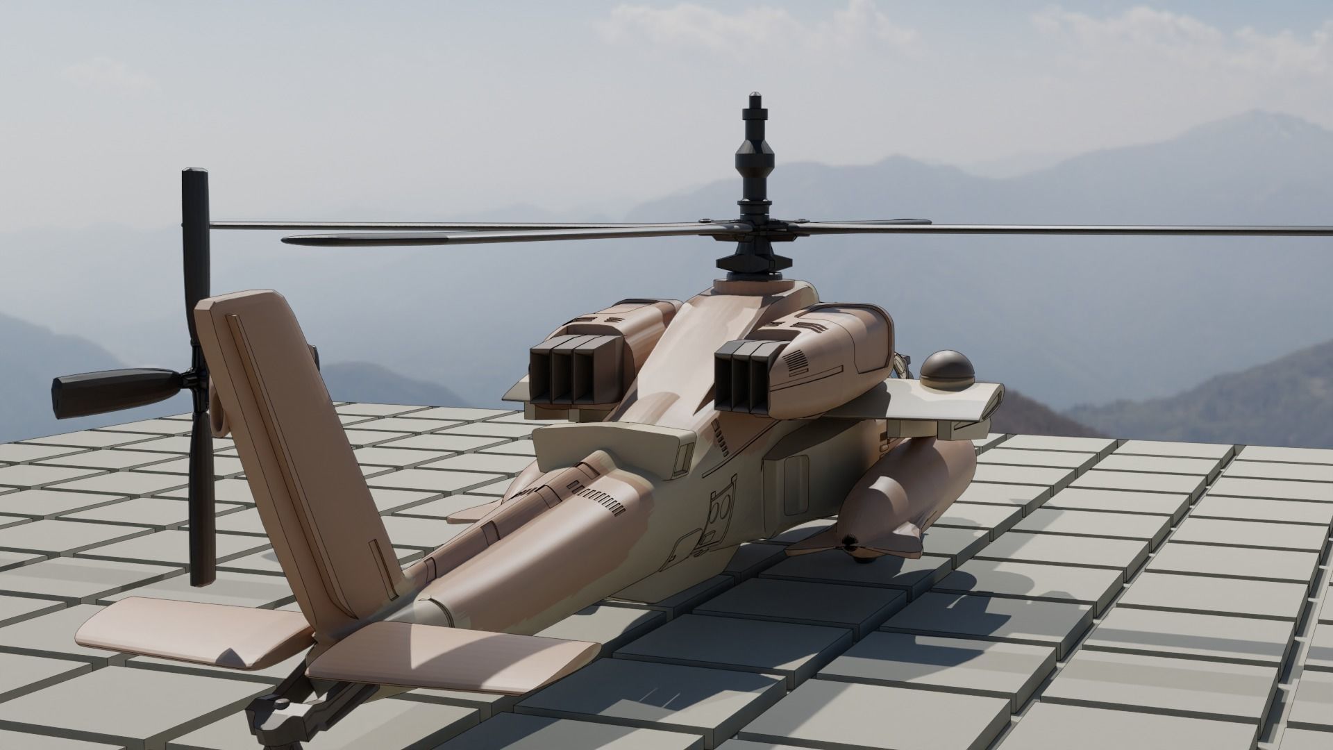 IAF Apache Ah-64 Saraf 3D print model_2