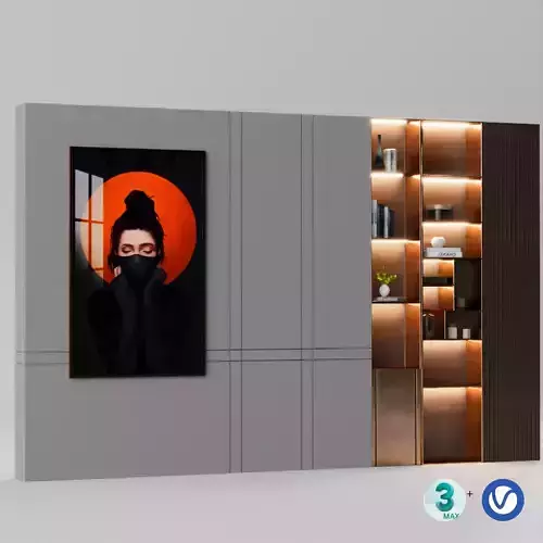 Display Cabinet 3ds max model 3D model