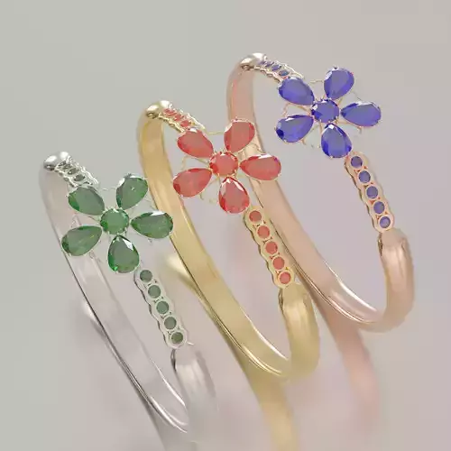 Flower Gold Ring 02