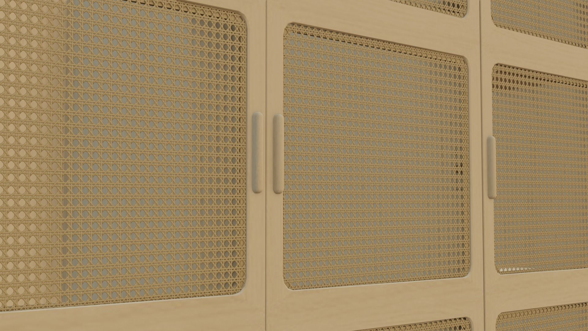 Antique Wall draw Cloth Cabinet Low-poly 3D model_12