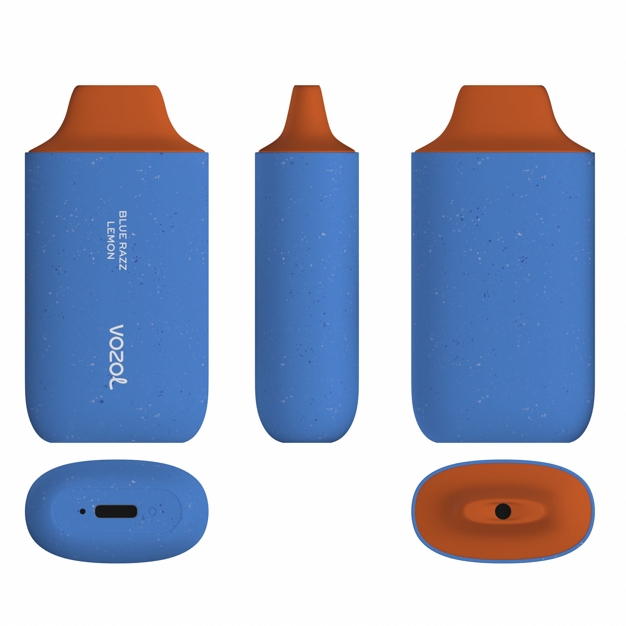 Vozol Star 6000 Blue Razz Lemon Low-poly 3D model_6