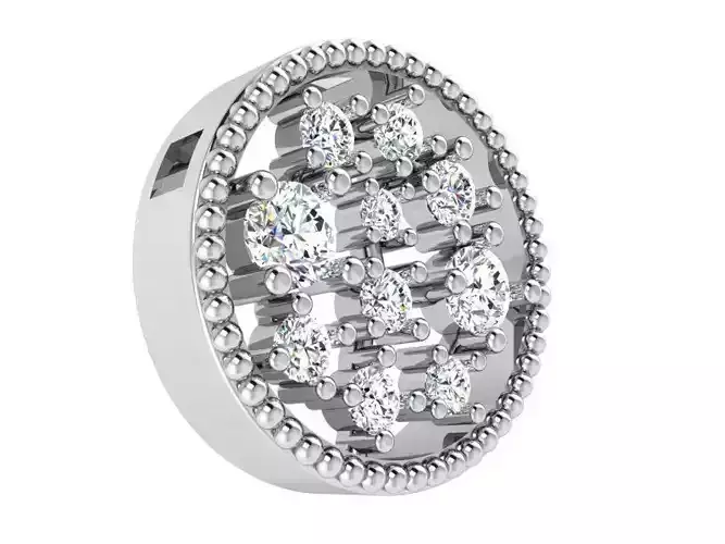 Bright branched pendant 3285 3D print model 