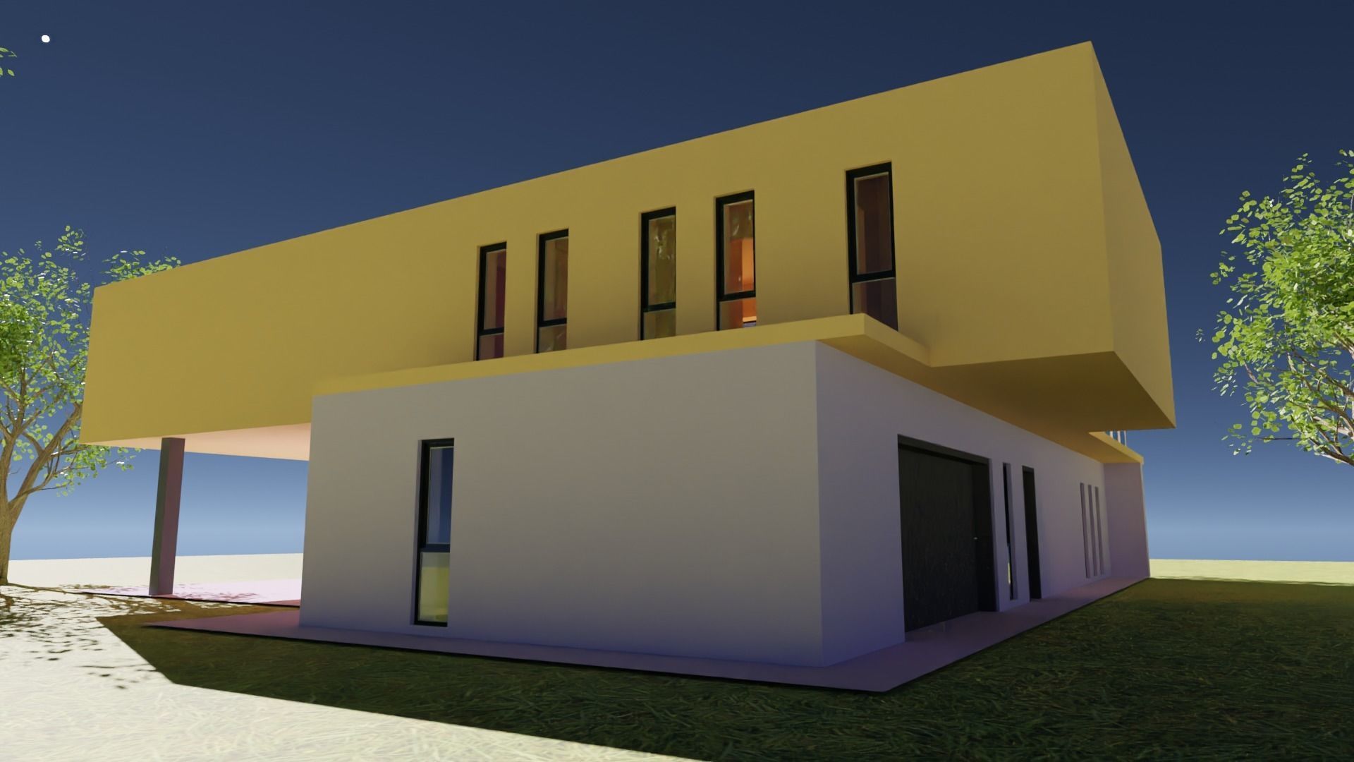 3D Model - Criss Cross House -Exterior only 3D model_1