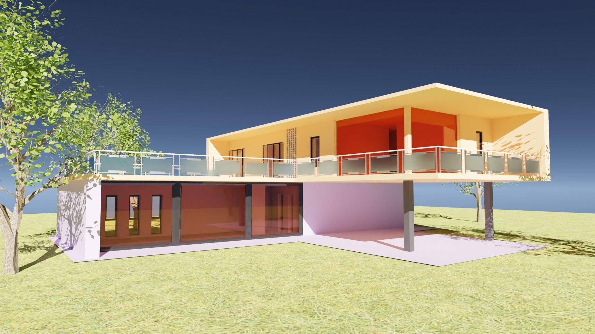 3D Model - Criss Cross House -Exterior only 3D model_5