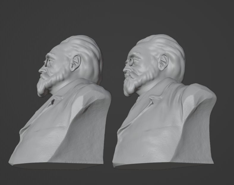 Emile Zola 3D print model_3