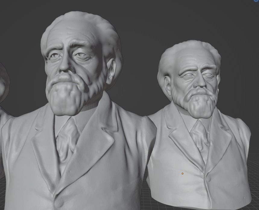 Emile Zola 3D print model_13