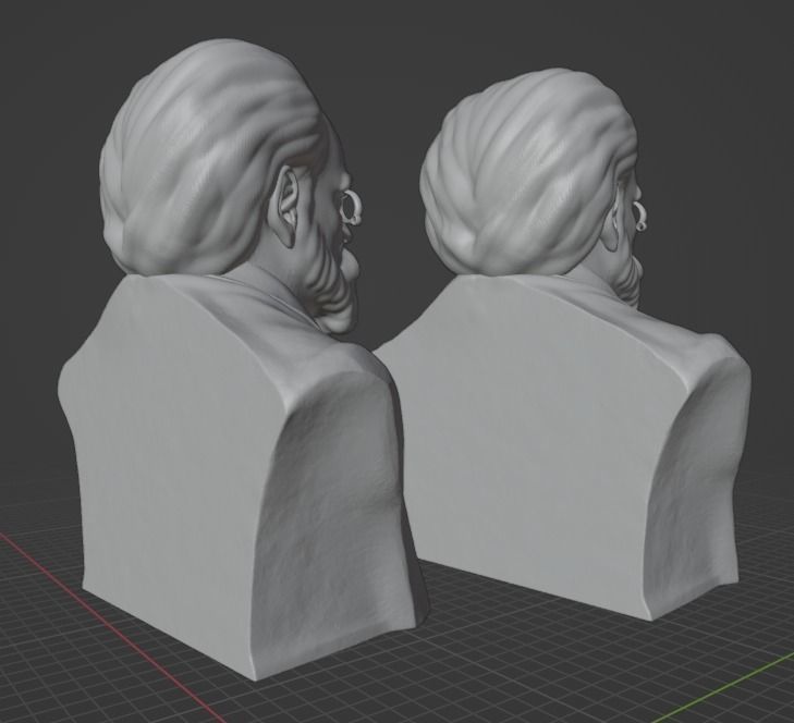 Emile Zola 3D print model_21