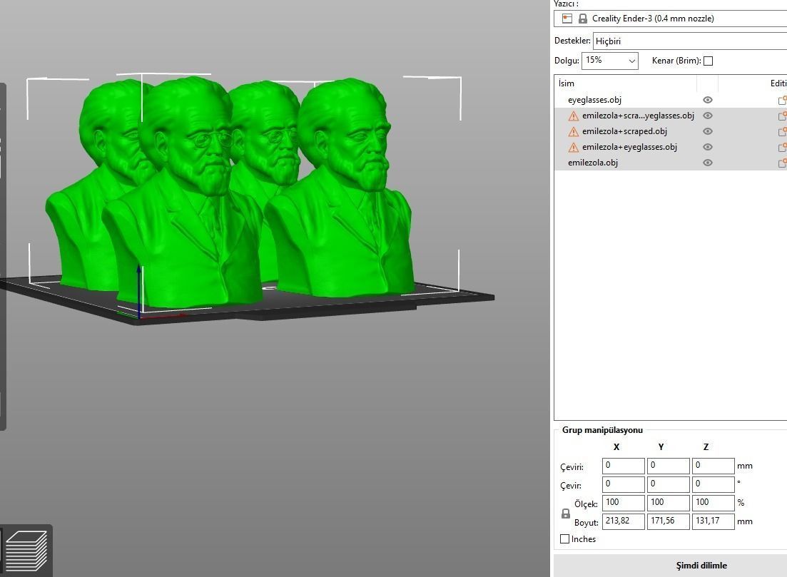 Emile Zola 3D print model_15