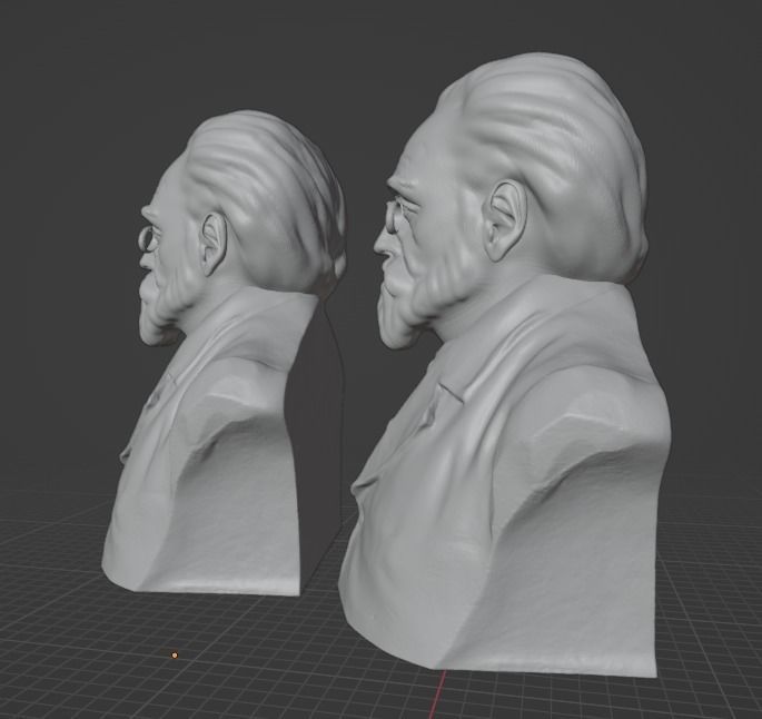 Emile Zola 3D print model_2