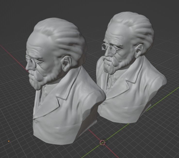 Emile Zola 3D print model_4