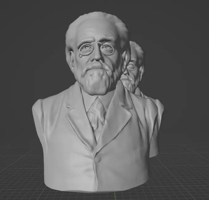 Emile Zola 3D print model_0