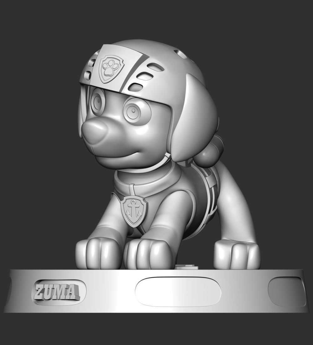 Zuma- Paw Patrol 3D print model_27