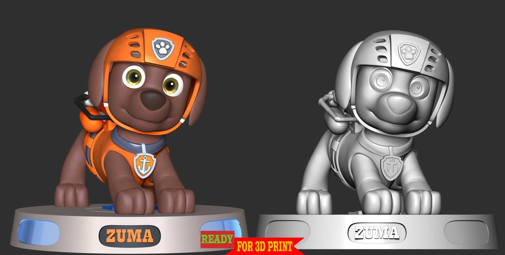 Zuma- Paw Patrol 3D print model_7