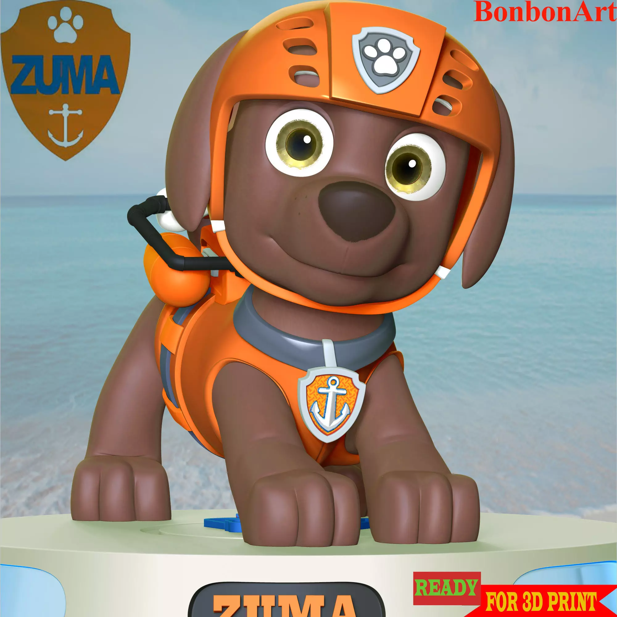 Zuma- Paw Patrol 3D print model_0