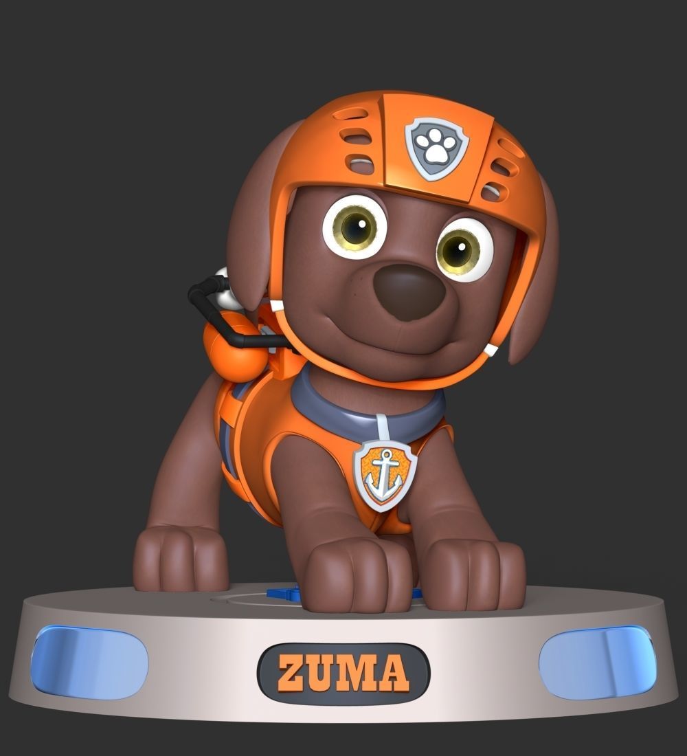 Zuma- Paw Patrol 3D print model_13