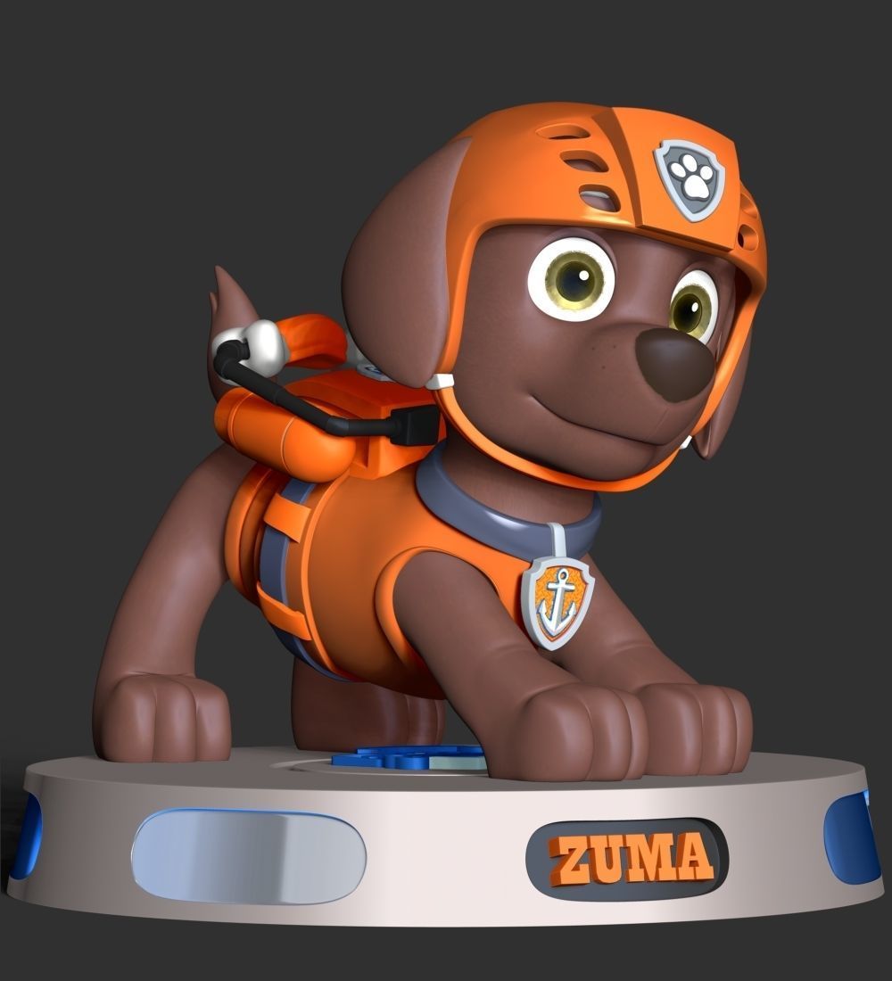 Zuma- Paw Patrol 3D print model_11