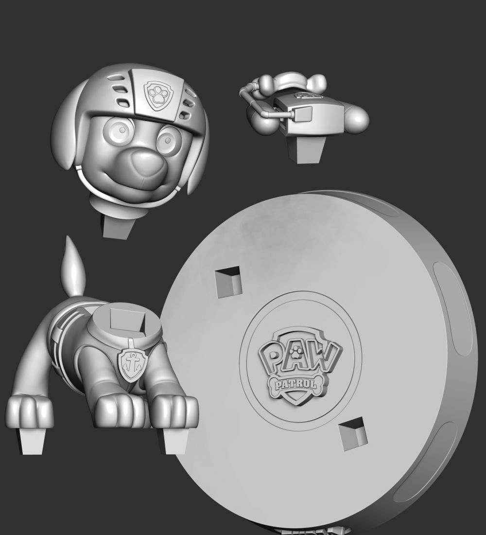 Zuma- Paw Patrol 3D print model_30