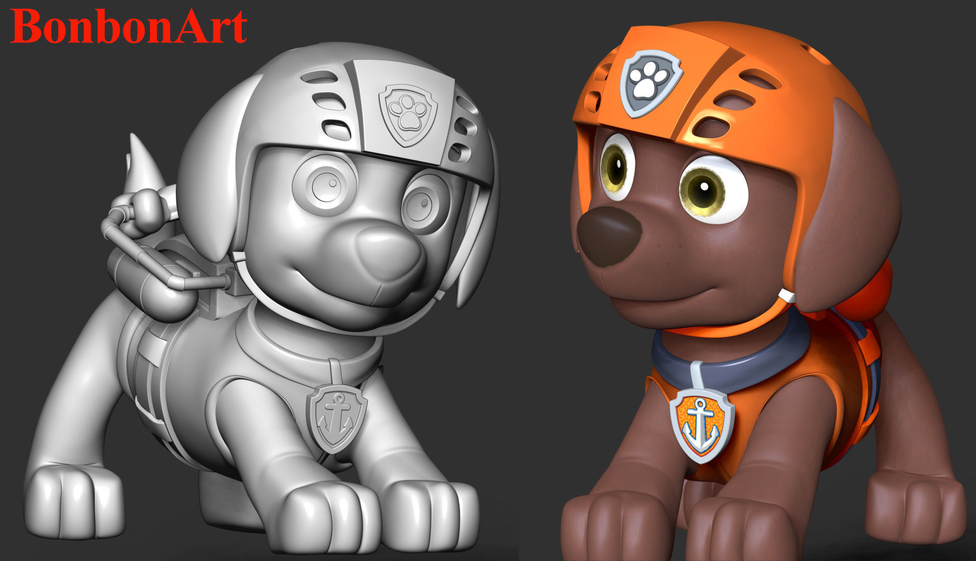 Zuma- Paw Patrol 3D print model_6
