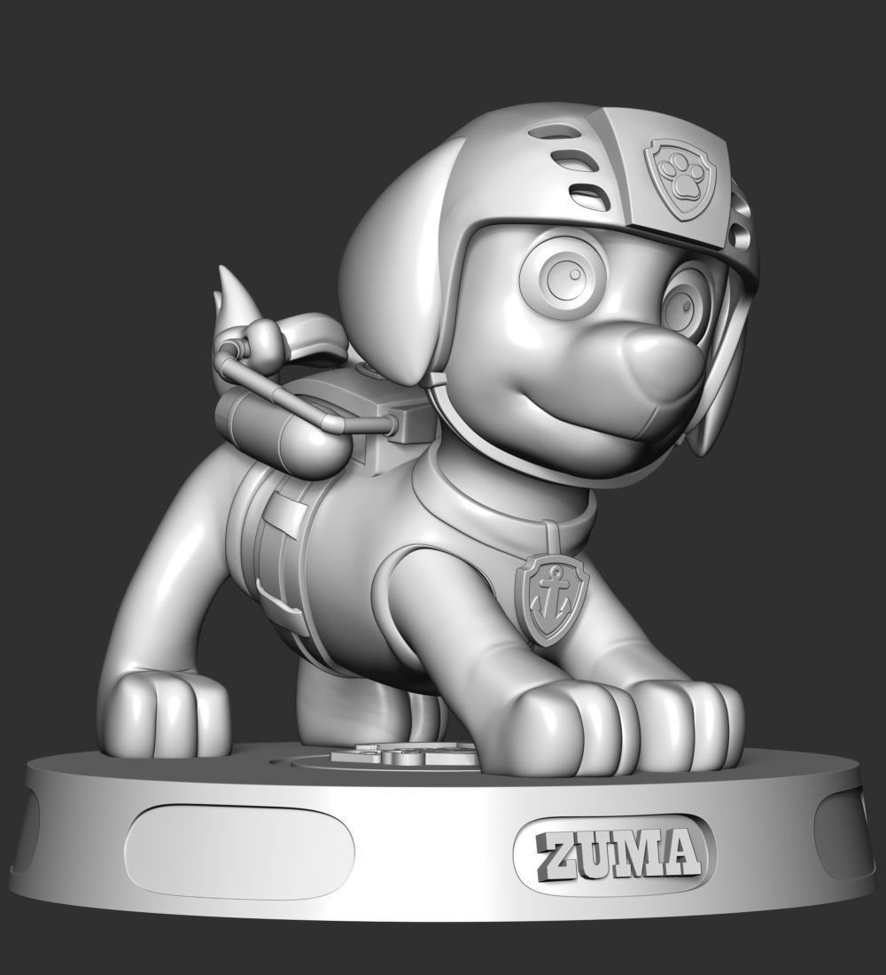 Zuma- Paw Patrol 3D print model_28