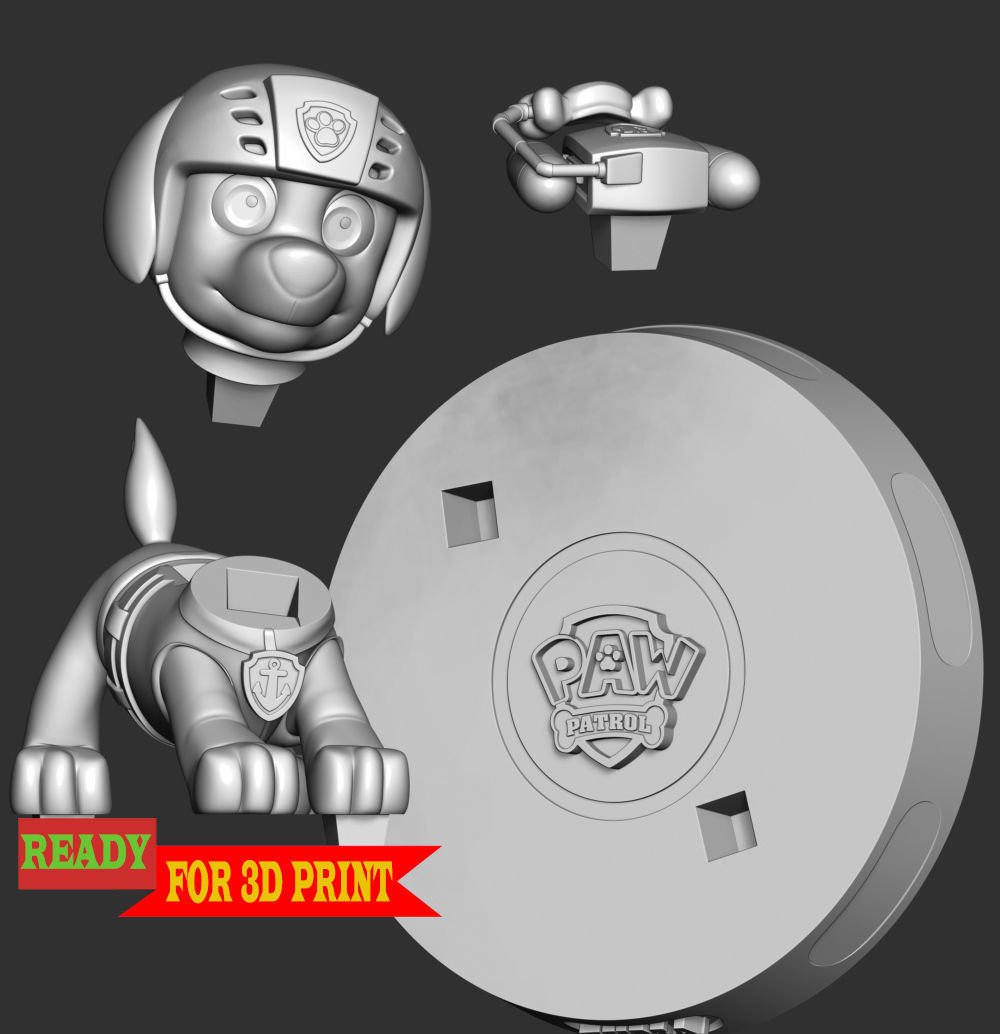 Zuma- Paw Patrol 3D print model_4