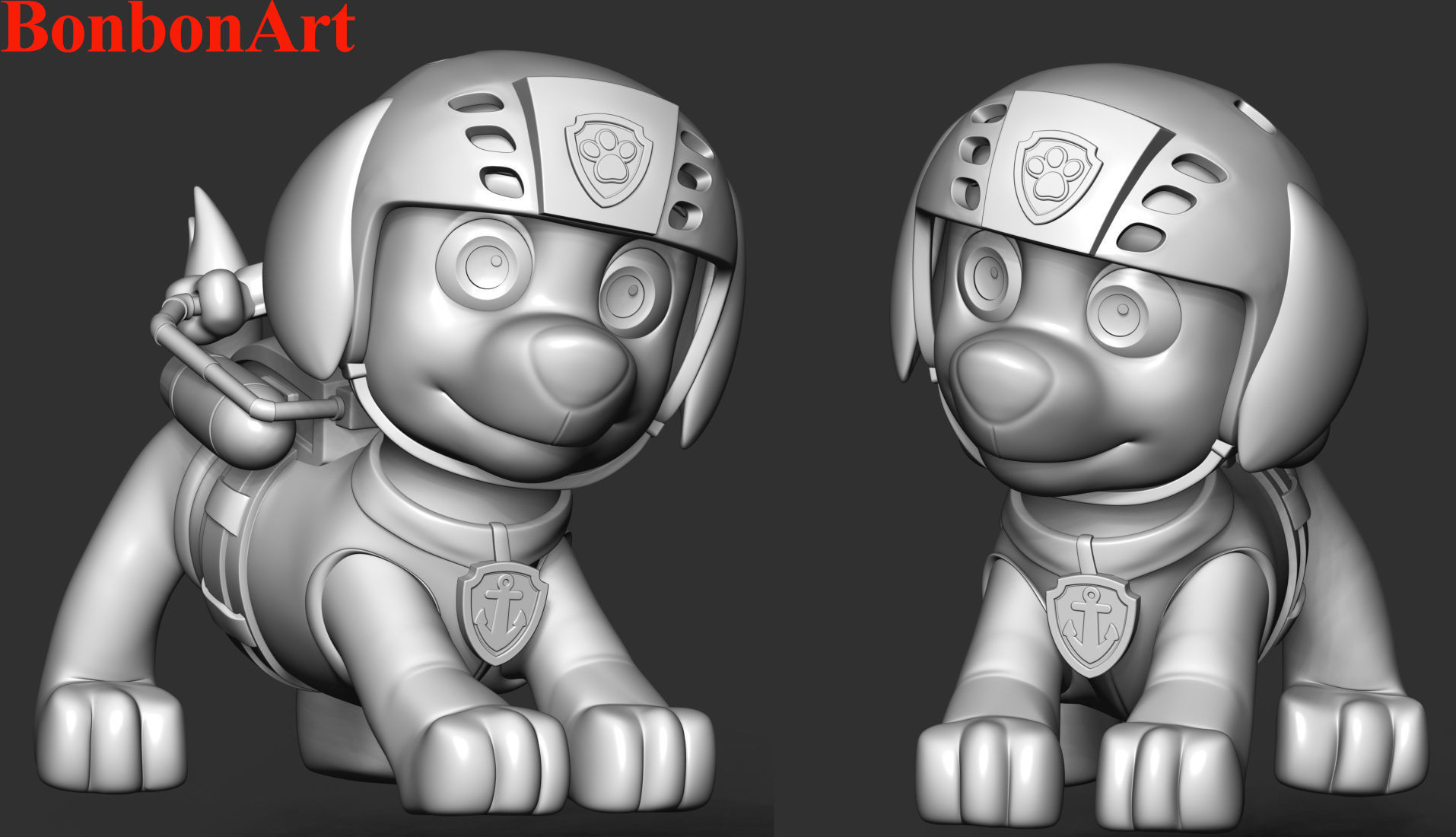 Zuma- Paw Patrol 3D print model_5