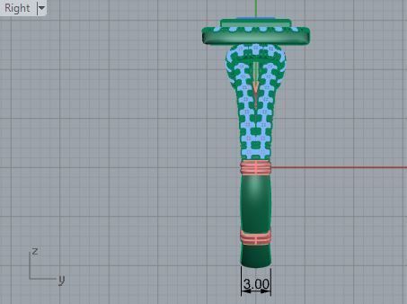 Square diamond ring 3296 3D print model 3D print model_6