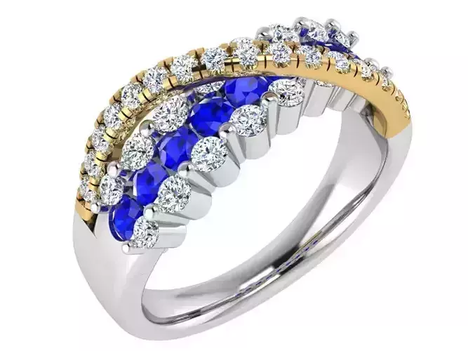 Colorful infinity round ring 3297 3D print model 