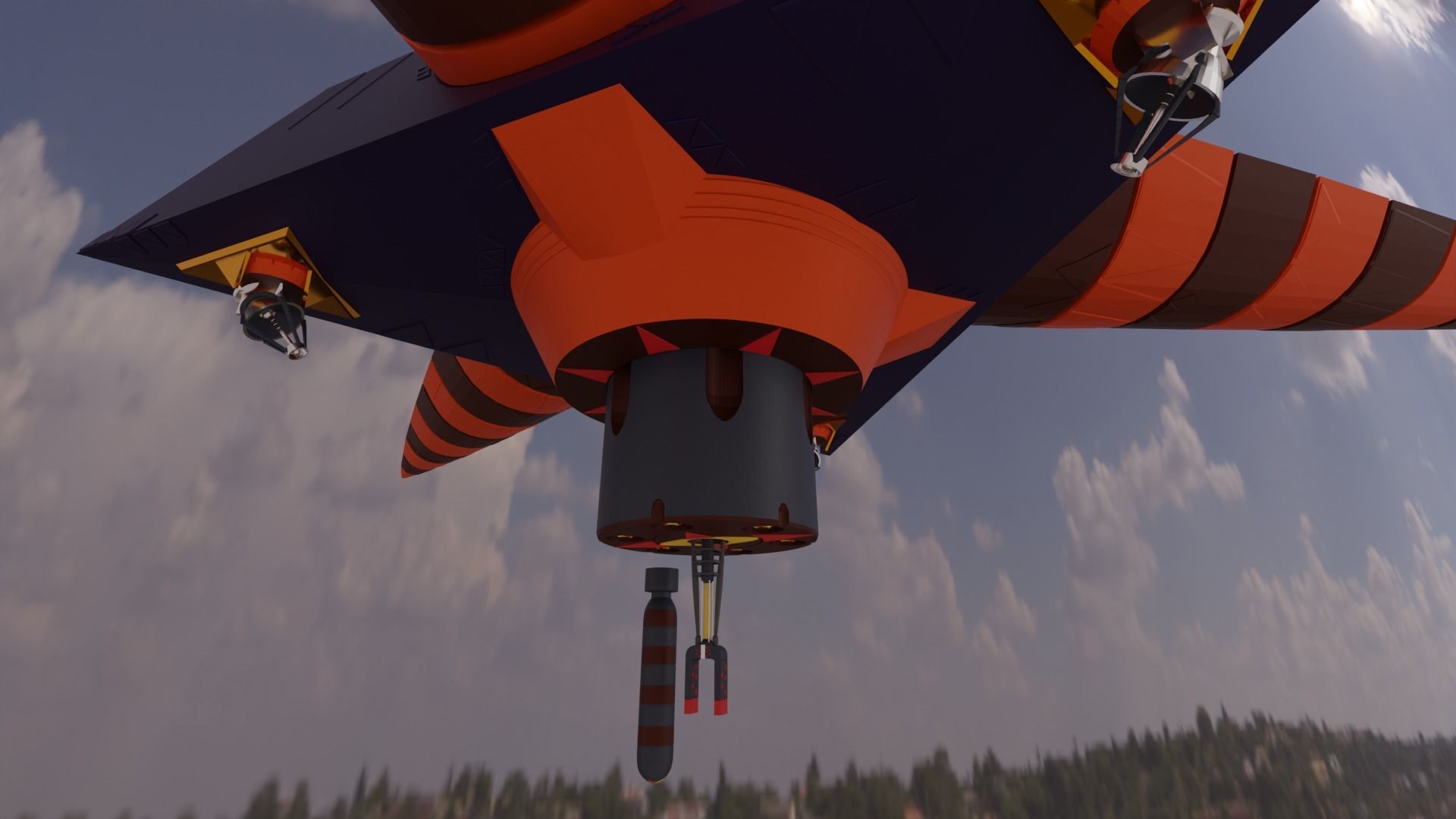 SECRET OF BLUEWATER-SKYSHIP GARFISH I GARFISH II 3D print model_2