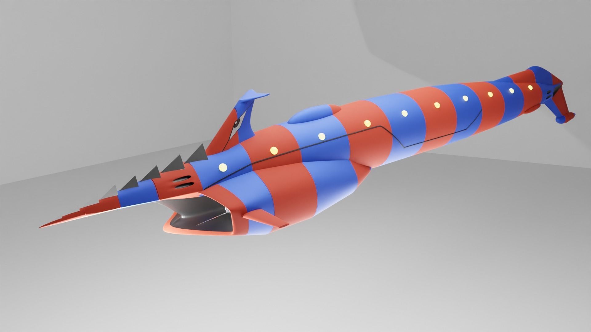 SECRET OF BLUEWATER-SKYSHIP GARFISH I GARFISH II 3D print model_8