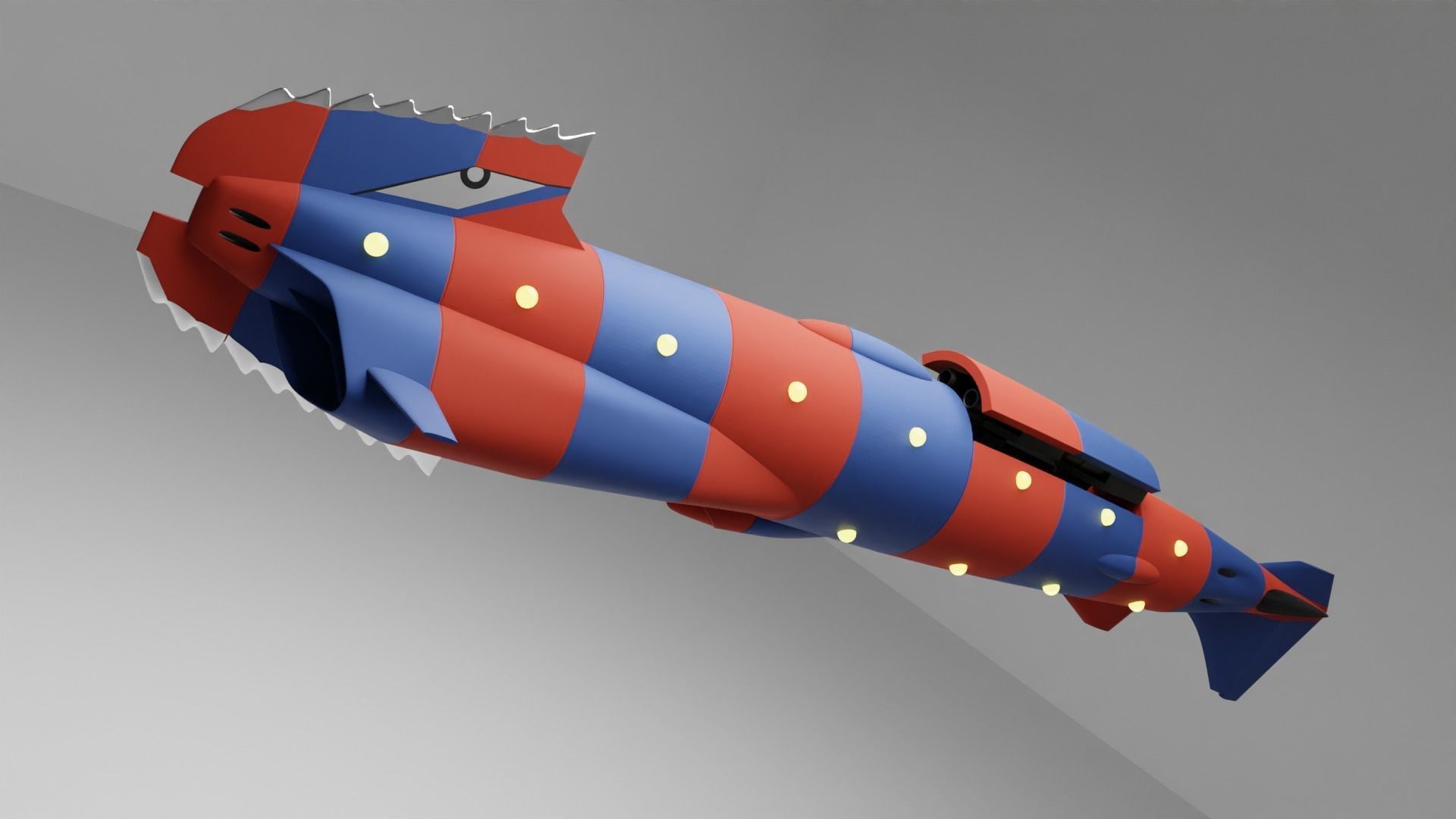 SECRET OF BLUEWATER-SKYSHIP GARFISH I GARFISH II 3D print model_5