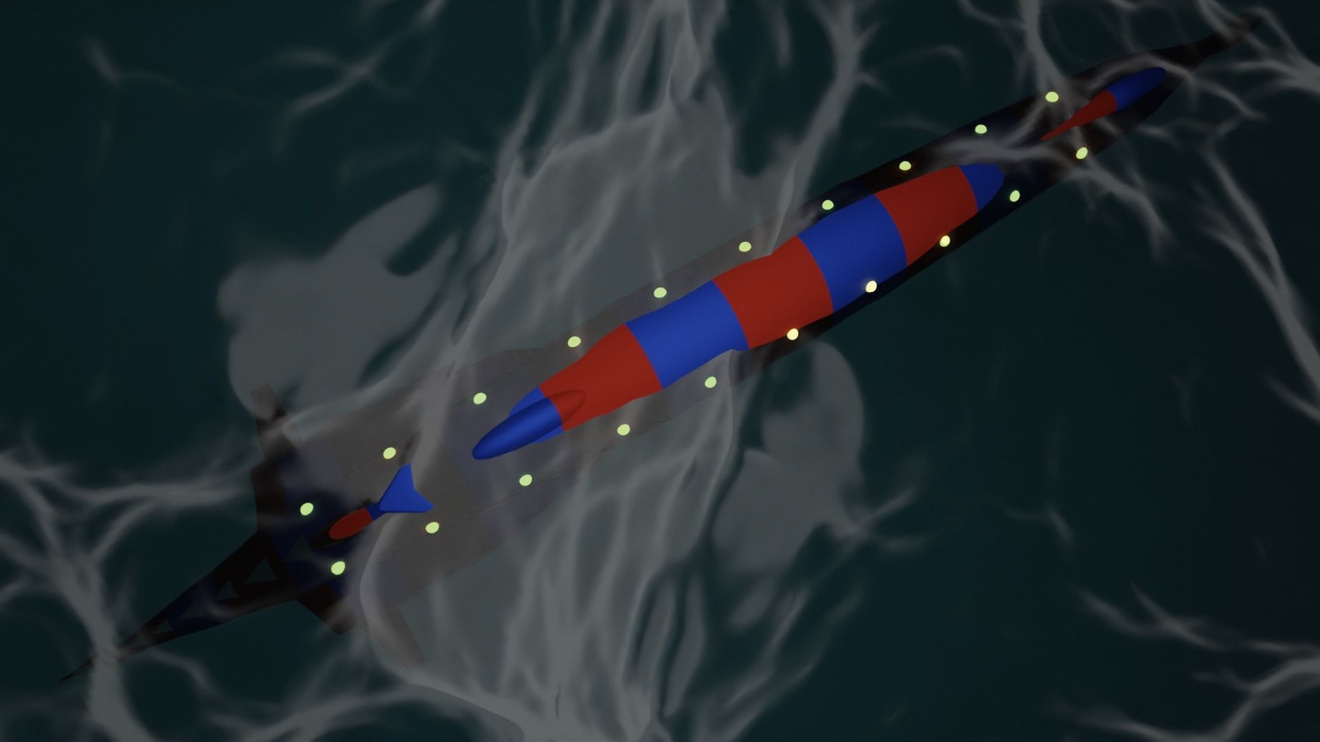 SECRET OF BLUEWATER-SKYSHIP GARFISH I GARFISH II 3D print model_10