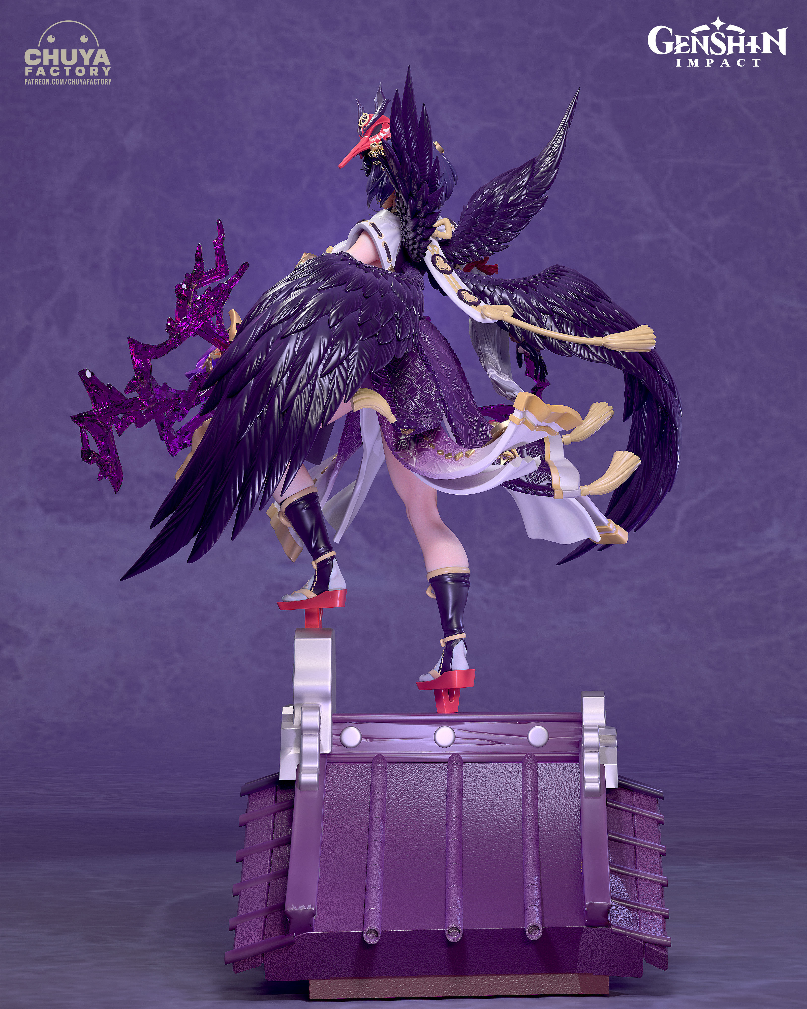 Kujou Sara 3D print model_4