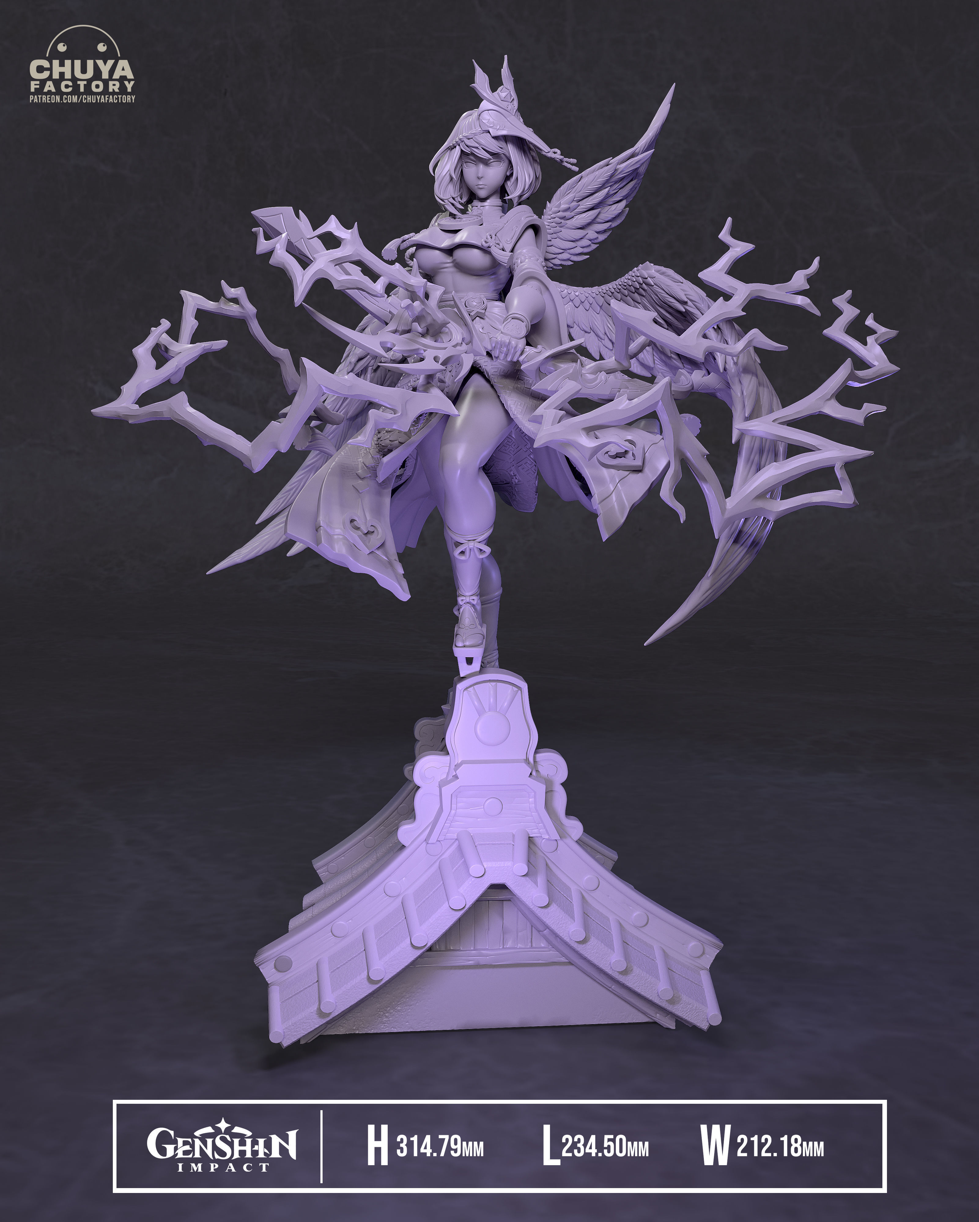 Kujou Sara 3D print model_5