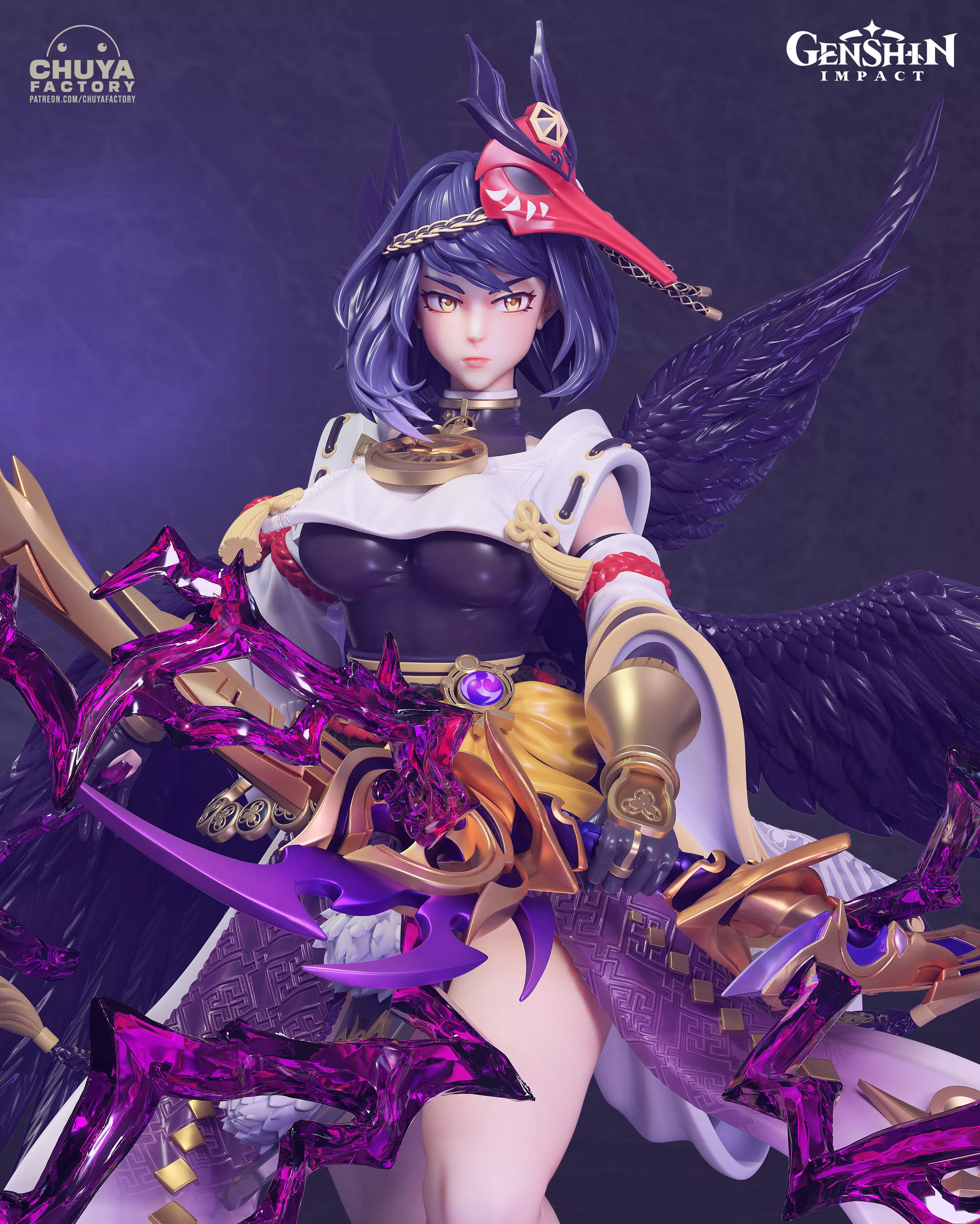 Kujou Sara 3D print model_0