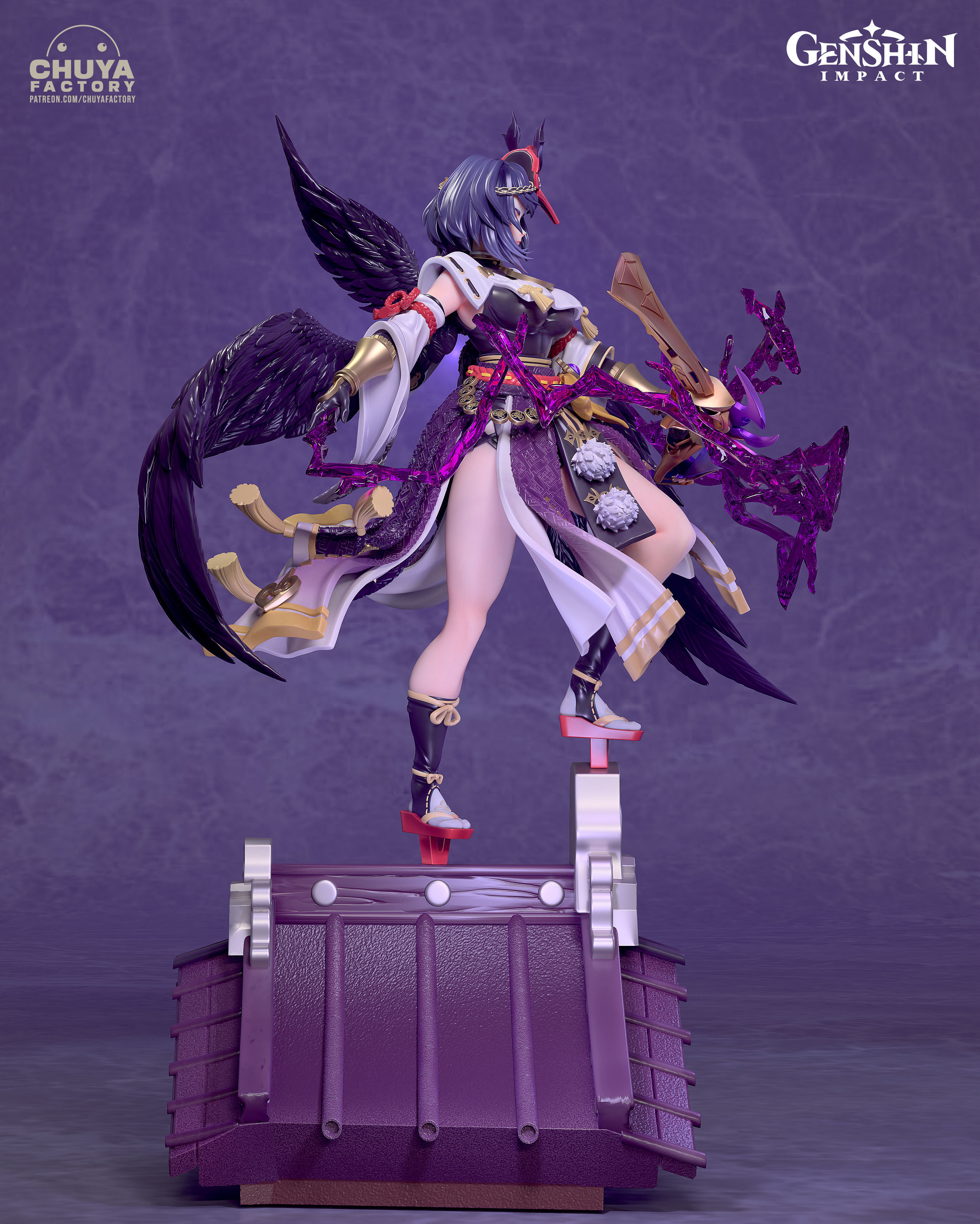 Kujou Sara 3D print model_3