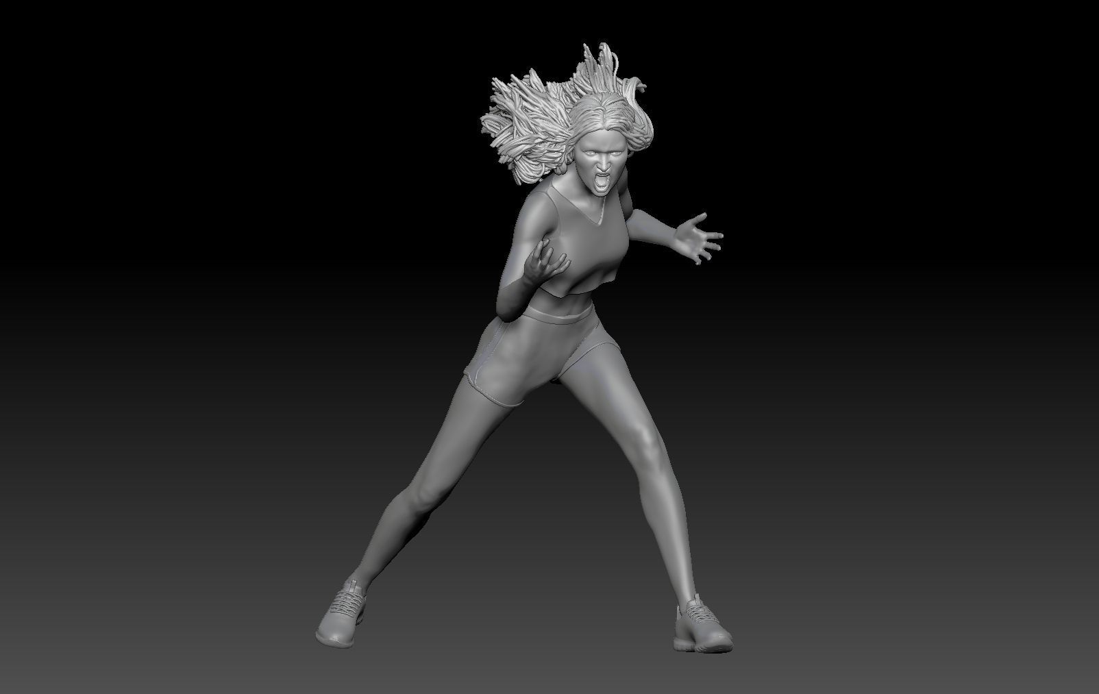 GIRLS FLAG WOLD CUP QATAR 2 3D print model_5