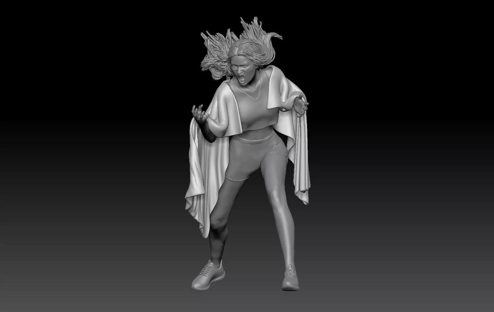 GIRLS FLAG WOLD CUP QATAR 2 3D print model_0