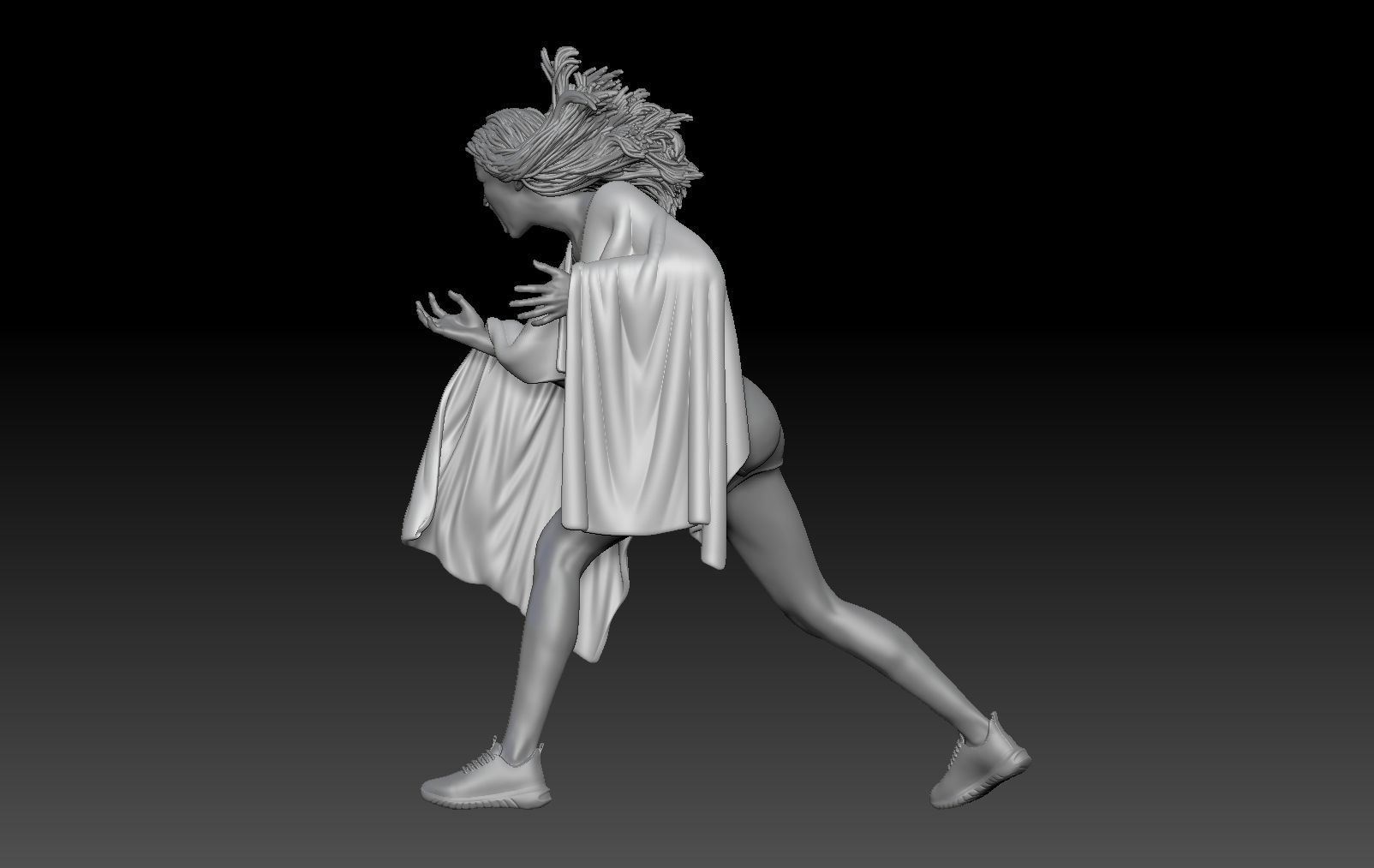 GIRLS FLAG WOLD CUP QATAR 2 3D print model_1