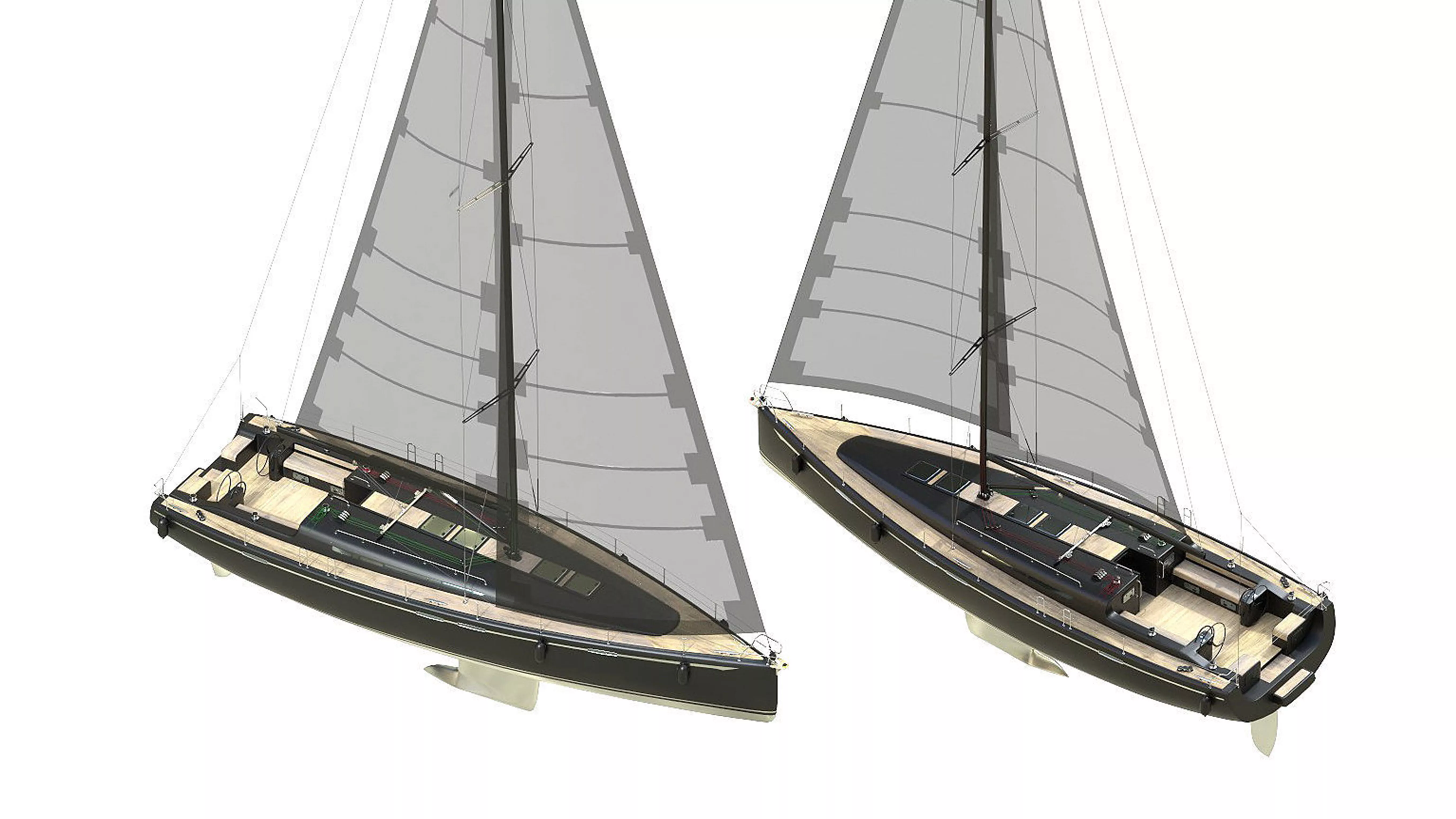 SailBoat Black 3D model