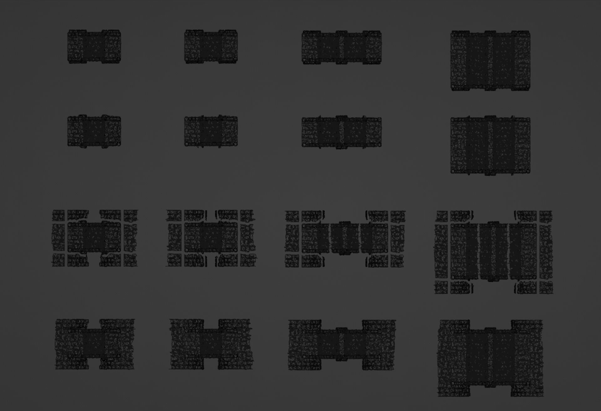 Stone medieval bridge collection 3D print model_6