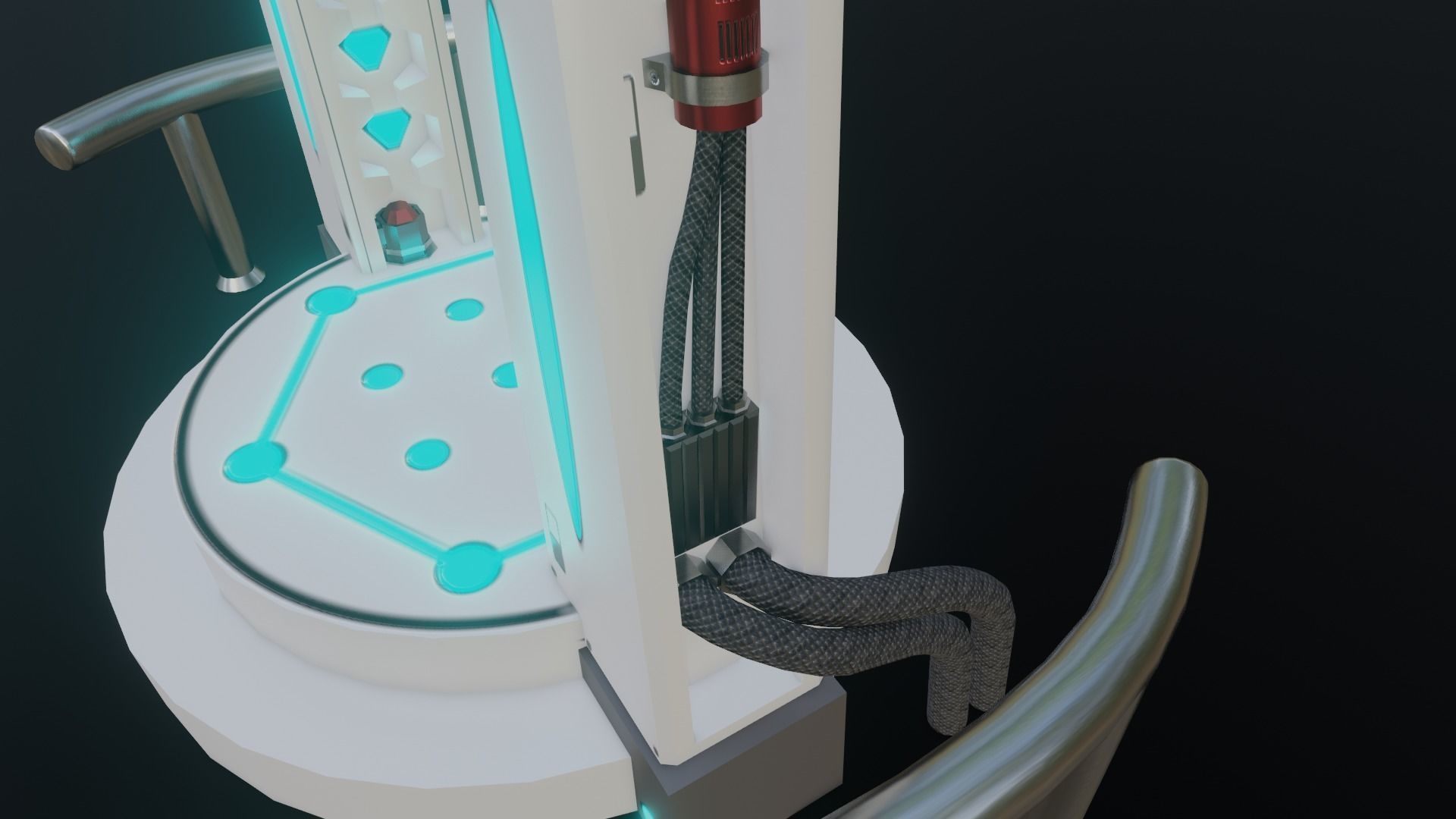 Portal Gate Low-poly 3D model_10